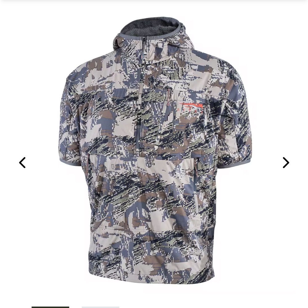 SITKA Men’s Short Sleeve Kelvin Hoody - size M - pattern is OPEN COUNTRY